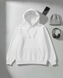 White Unisex Oversized Hoodie - Layer Up Heavy