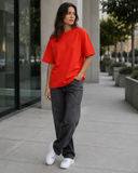 Brick Red Premium Unisex Oversized Tee