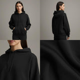Black Unisex Regular fit Hoodie - Layer Up Lite
