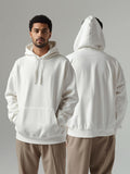 White Unisex Oversized Hoodie - Layer Up Heavy