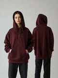 Maroon Unisex Oversized Hoodie - Layer Up Heavy