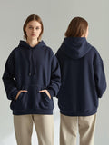 Navy Blue Unisex Oversized Hoodie - Layer Up Heavy