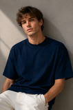 Navy Blue Premium Unisex Oversized Tee