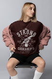 Be Strong and Courageous Unisex Oversized T-Shirt