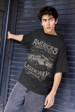 America's Highway – Classic Cruising Unisex Oversized T-Shirt