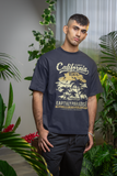 Golden Coast Escape – Retro Beach Unisex Oversized T-Shirt