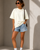 Ivory Premium Unisex Oversized Tee