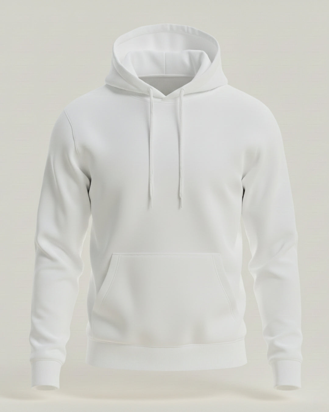 White Unisex Regular fit Hoodie - Layer Up Lite