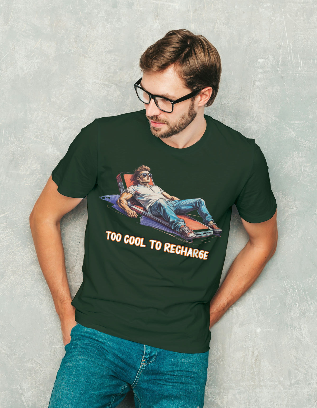 Too Cool to Recharge Tee