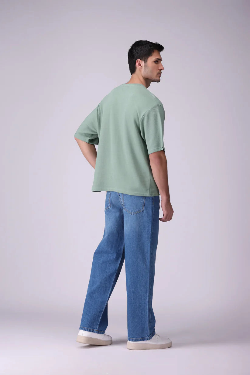 Box Fit Ottoman Knit T-Shirt