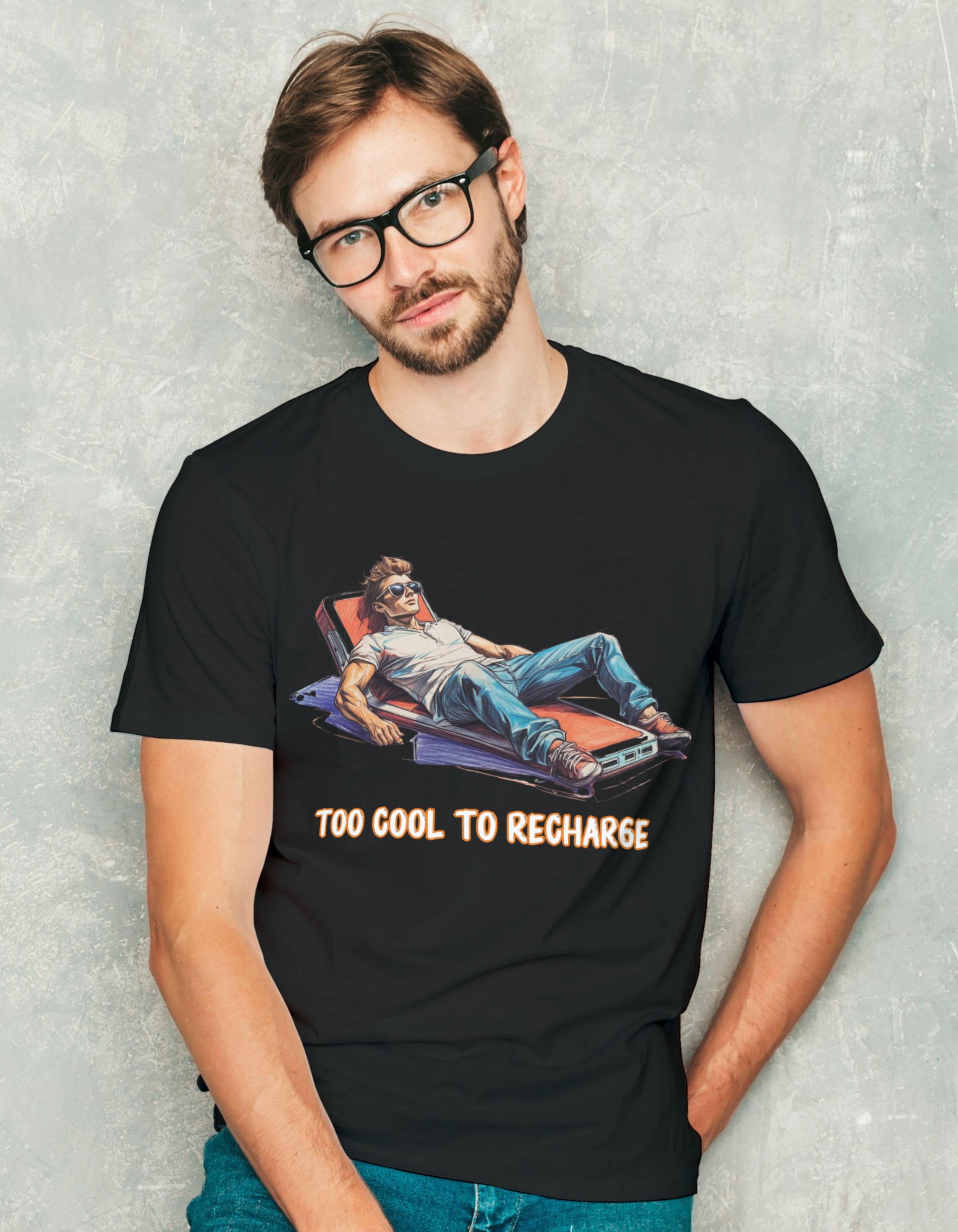 Too Cool to Recharge Tee