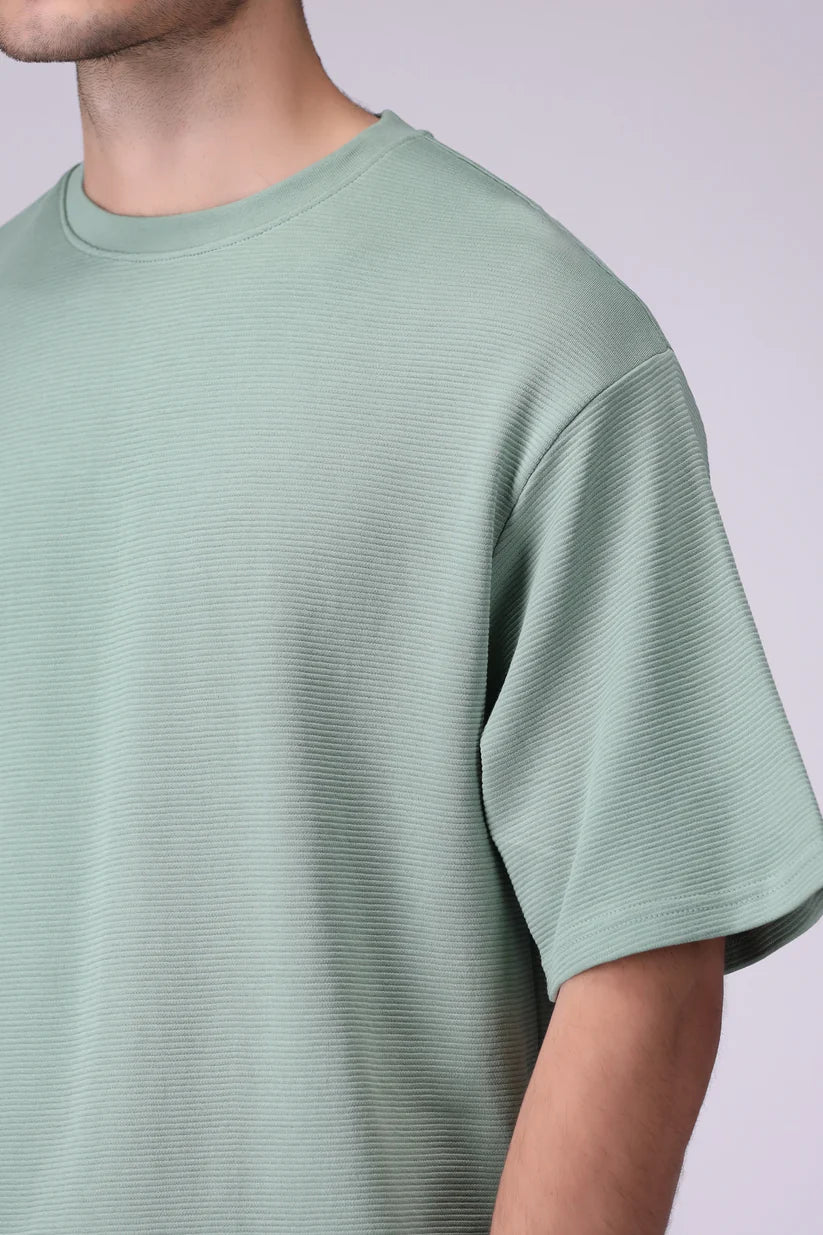 Box Fit Ottoman Knit T-Shirt