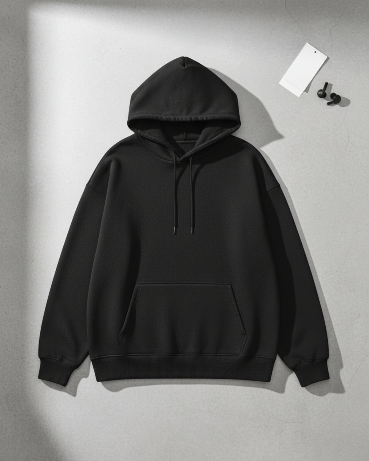 Black Unisex Oversized Hoodie - Layer Up Heavy