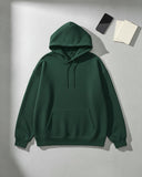 Bottle Green Unisex Oversized Hoodie - Layer Up Heavy