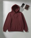 Maroon Unisex Oversized Hoodie - Layer Up Heavy