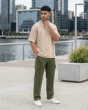 Beige Premium Unisex Oversized Tee