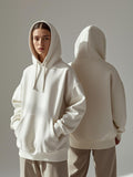 White Unisex Oversized Hoodie - Layer Up Heavy