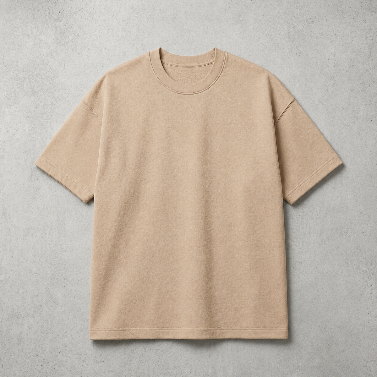Beige Premium Unisex Oversized Tee