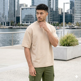 Beige Premium Unisex Oversized Tee