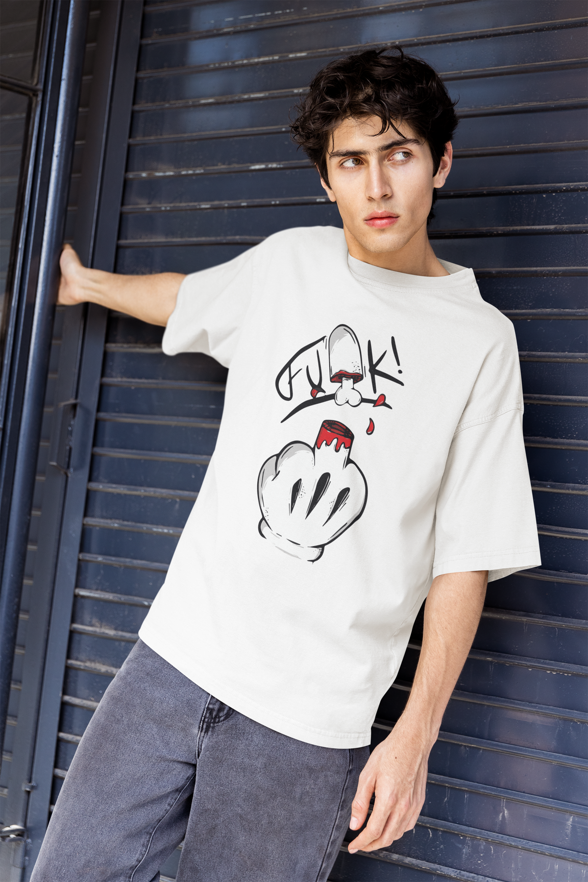Broken Smile – Wear Your Scars Proudly Unisex Oversized T-Shirt