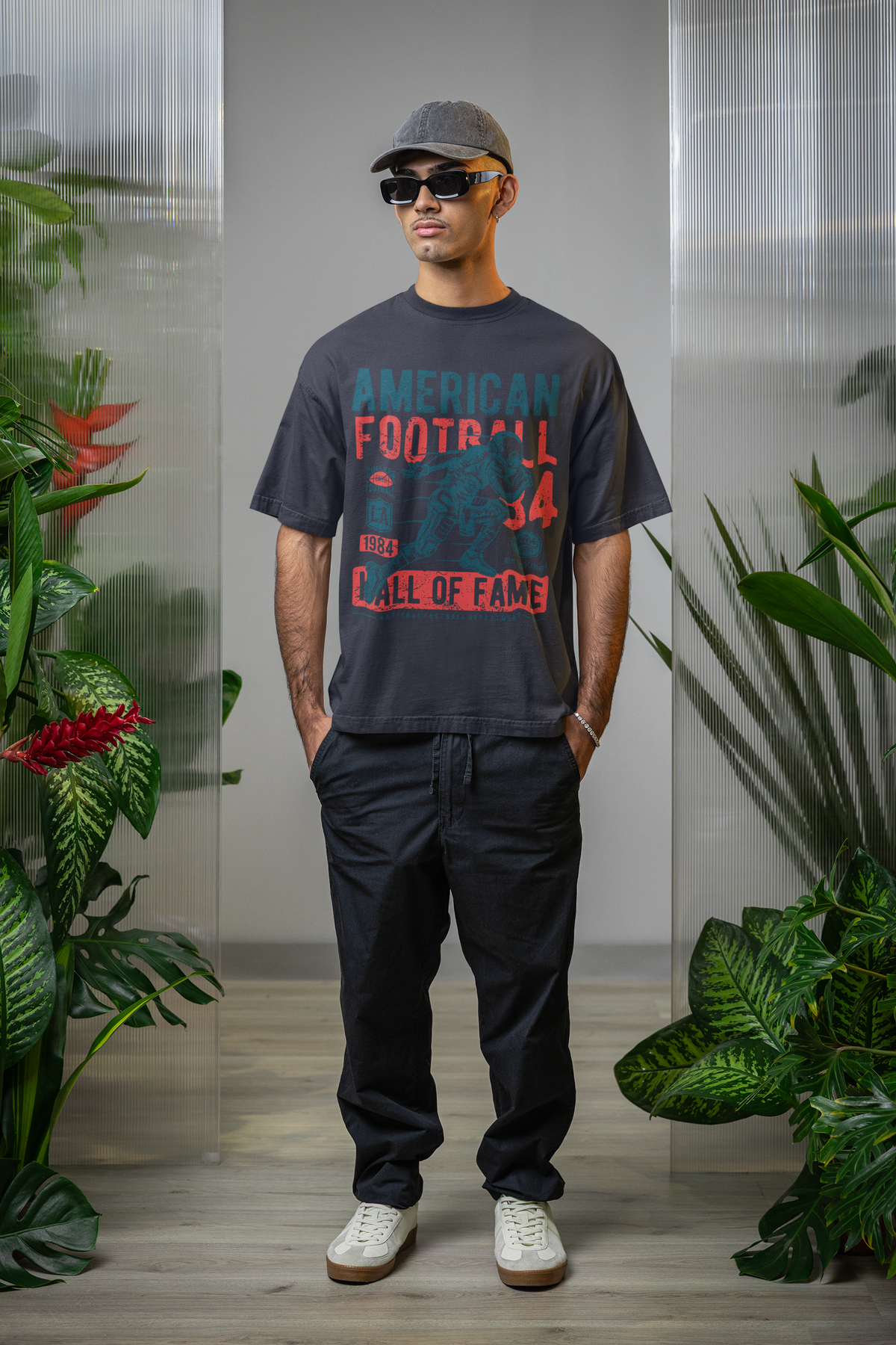 American Football '84 – Game Day Legend Unisex Oversized T-Shirt