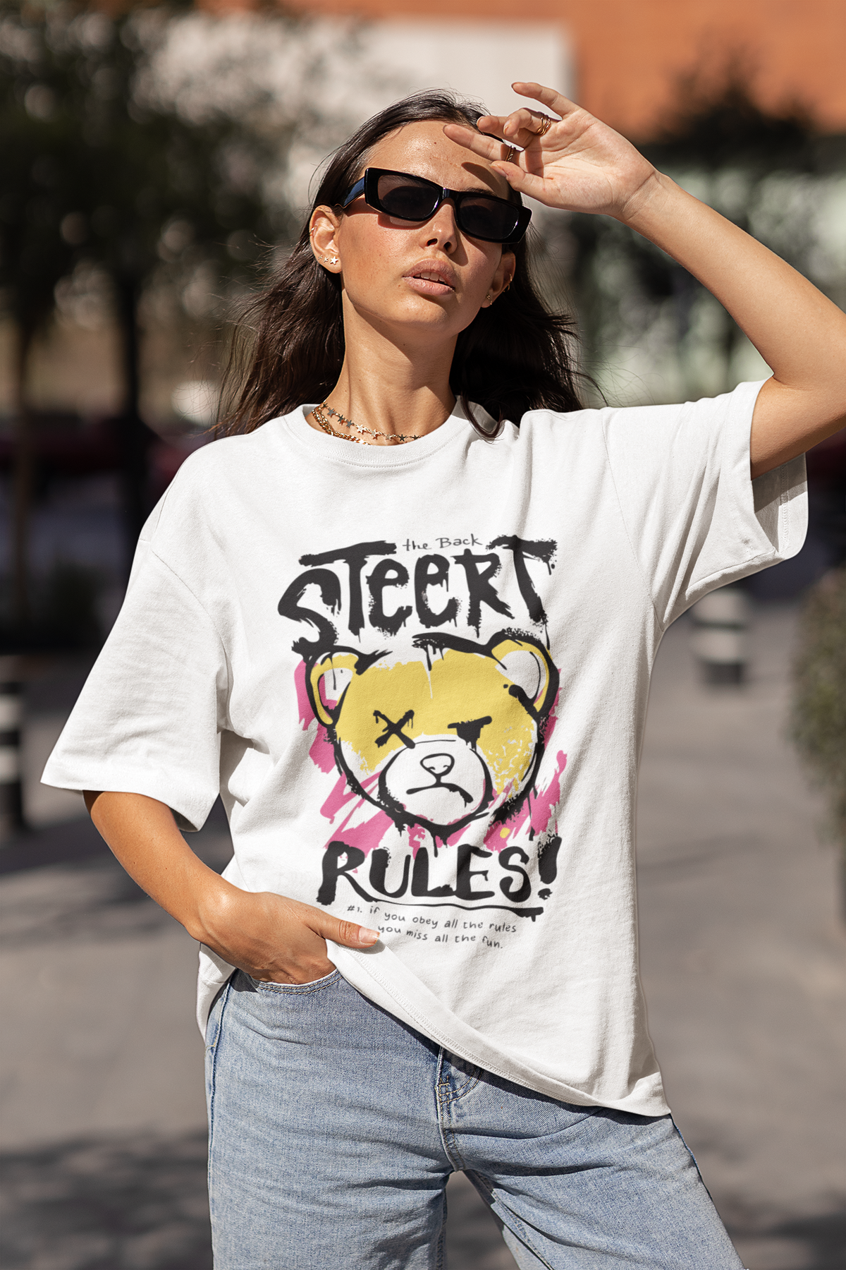 Steert Rules – Live Beyond Limits Unisex Oversized T-Shirt