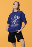 Be Strong and Courageous Unisex Oversized T-Shirt