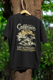 Golden Coast Escape – Retro Beach Unisex Oversized T-Shirt
