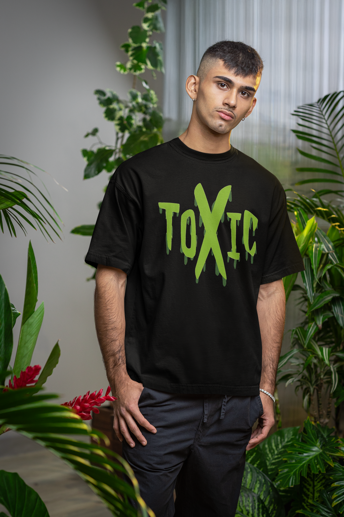 Toxic – Handle With Caution Unisex Oversized T-Shirt